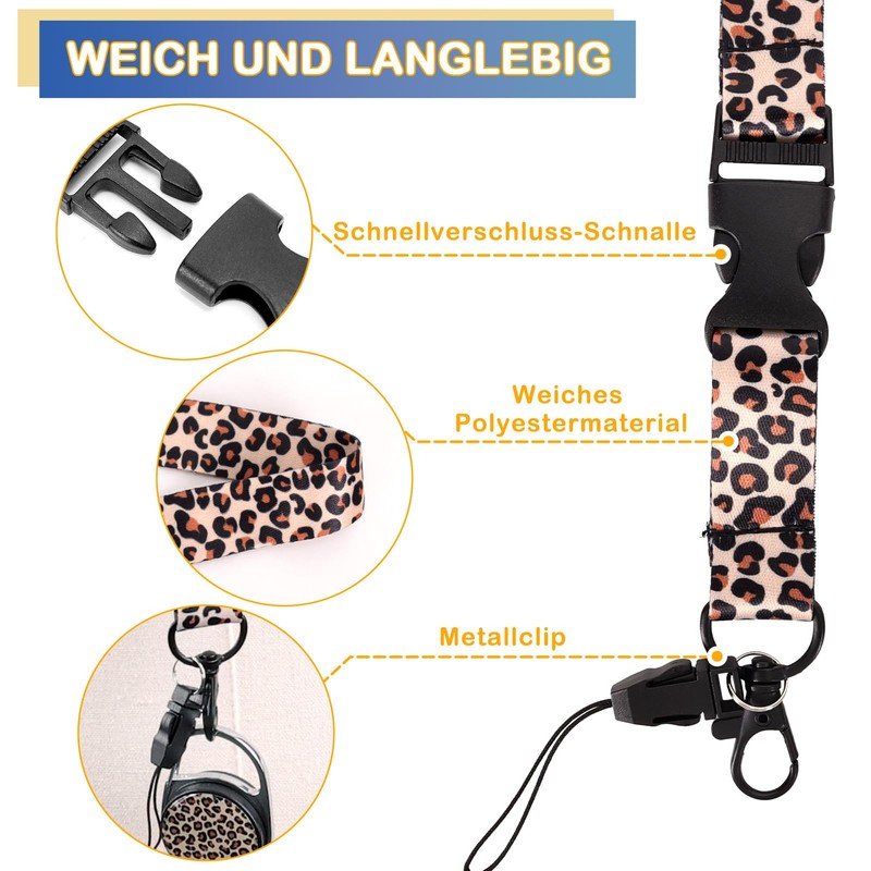 ID Case with Band, ID Badge Holder Breakaway Lanyard for,