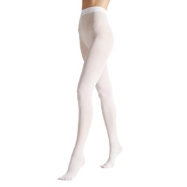 VENEZIANA NUOVA Satinelle 40 Denier Colourful Tights for Women, Microfibre, Matte Opaque, White