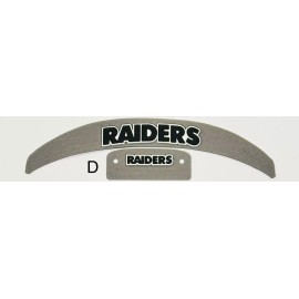 Unbranded Raiders MINI Helmet 3D Bumpers, Speed Version - D-SILVER
