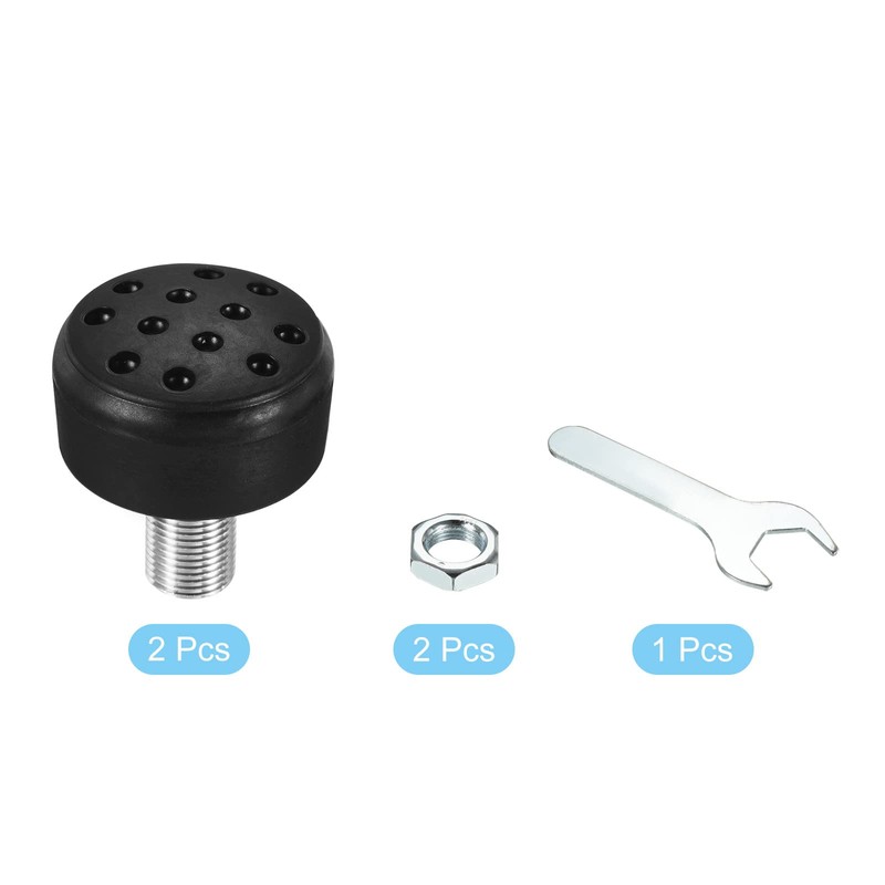 PATIKIL Roller Skate Toe Stops with 0.6'' Bolts, 1 Pair