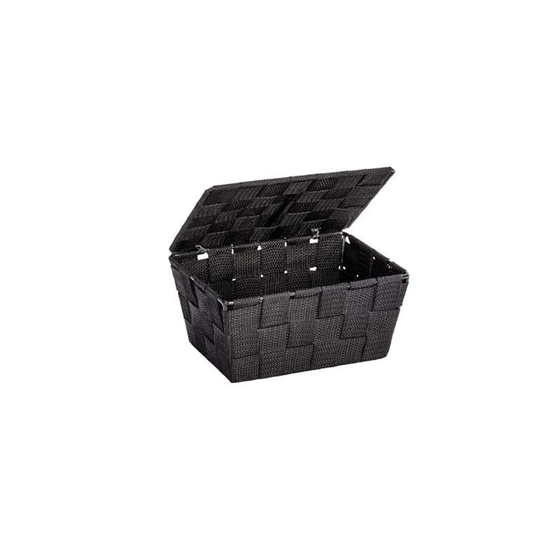 WENKO storage basket with lid Adria - bathroom basket, 19