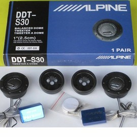 Alpine DDT-S30 360W Car Stereo Speakers Music Soft Dome Balanced Car Tweeters