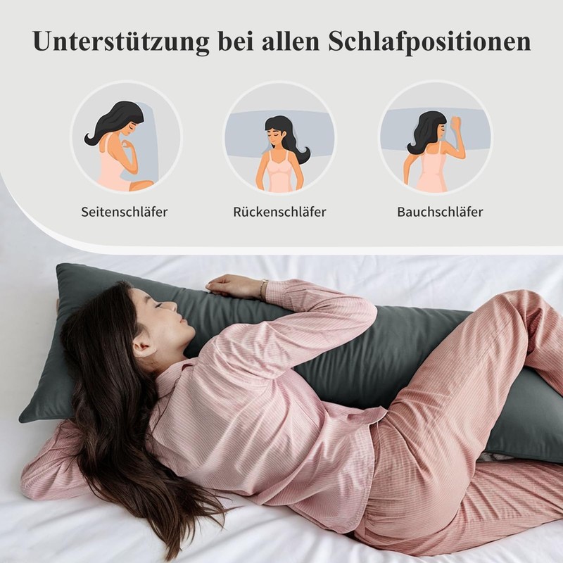 Aisbo Pillowcase, 40 x 145 cm, Set of 2, Side