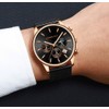 CRRJU Men's Watches Rose Gold Fashion Casual Watch for Men