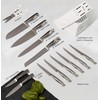 Styled Settings Stainless Steel Knife Set with Built In Sharpener