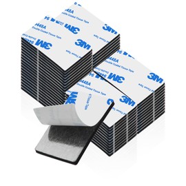 Godmony Double Sided Tape HeavyDuty,Double Sided Tape for Walls,48Pcs 2 Sided Sticky Waterproof Pads,1.96 * 1.18 Inch Super Strong Removable Double-Sided Foam, Mounting Black Tape for Hanging