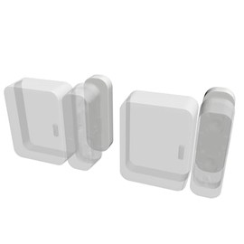 Magnet Riser Compatible with SimpliSafe | Alarm Contact Spacer with 3M Adhesive | Alarm Riser - Sensor/Magnet Not Included (2 Pack - 1/4 inch)