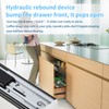 VAGUDE Push to Open Drawer Slides 1 Pair Full Extension