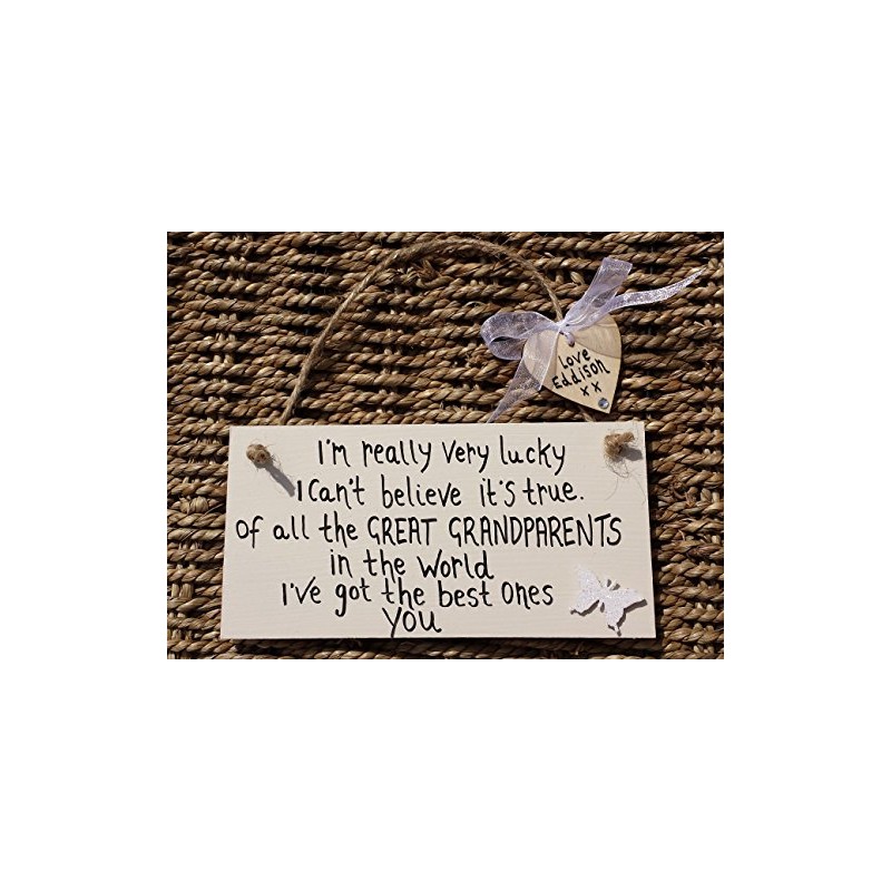 MadeAt94 Great Grandparents Gifts Plaque Mothers Day Birthday Christmas