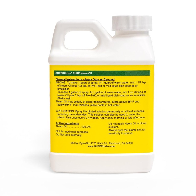 SUPERthrive Pure Neem Oil Natural Leaf, 8 oz