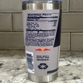 Stainless YETI 20 OZ RED BULL ENERGY DRINK TUMBLER CUP + MAG SLIDER LID