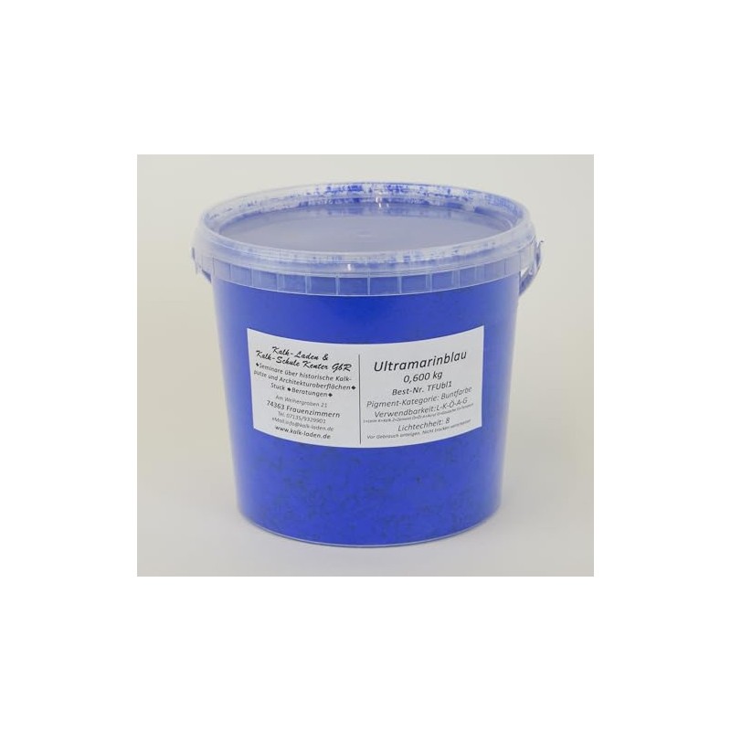 Colour Pigment Ultramarine Blue, 0.6 kg in Bucket, Colourful, Dry