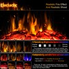 Electactic 24Inch Electric Fireplace Stove , Free-Standing Infrared Fireplace Stove,