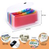2 Pack 13-Pockets Expanding Accordion File Folder Mini Organizer Wallet