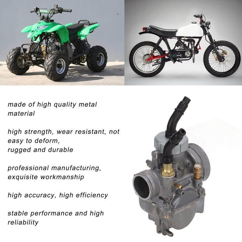 24mm Carburetor Assembly High Efficiency Metal Carb Replacement for 50cc