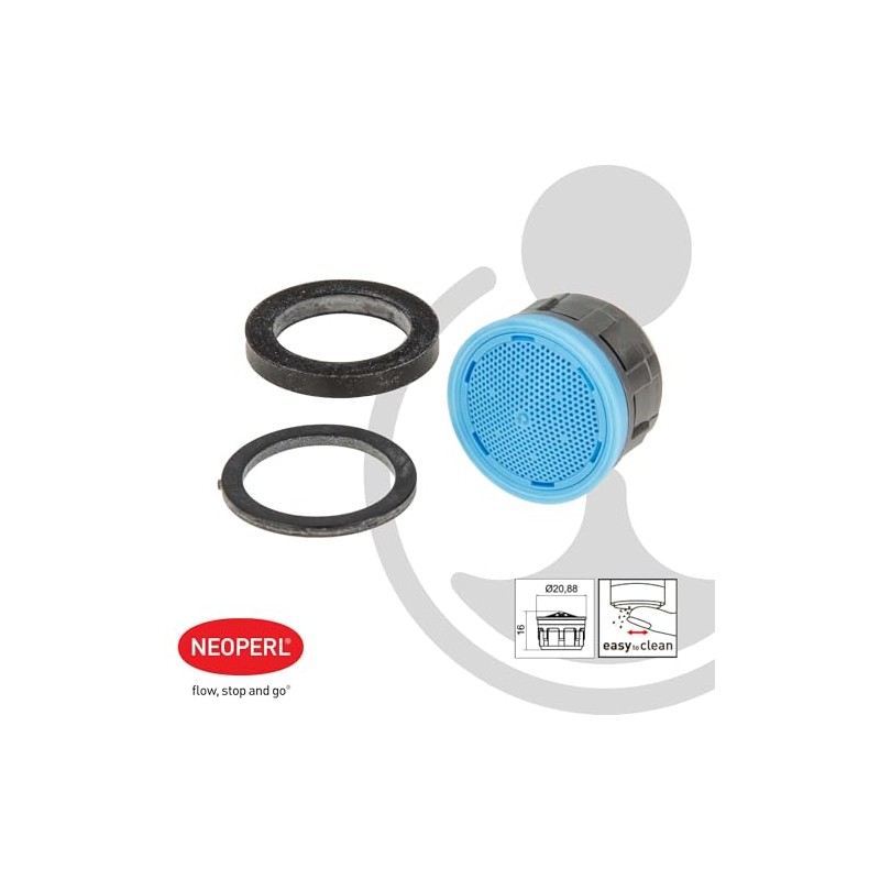 Neoperl Cascade SLC inner part light blue, with seals (mixing