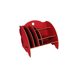 Werkhaus- Ablage "Mini- Organizer" dunkelrot, für Ihren Schreibtisch!