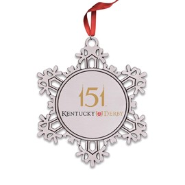 Indiana Metal Craft Kentucky Derby 151 Pewter Snowflake Ornament