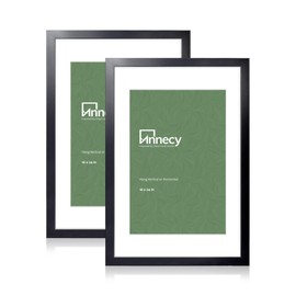 Annecy 16x24 Picture Frame Black（2 Pack）, 16 x 24 Picture Frame for Wall Decoration, Classic Black Minimalist Style Suitable for Decorating Houses, Offices, Hotels
