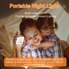 JackonLux Night Lights Plug Into Wall 2 Pack Rechargeable Battery