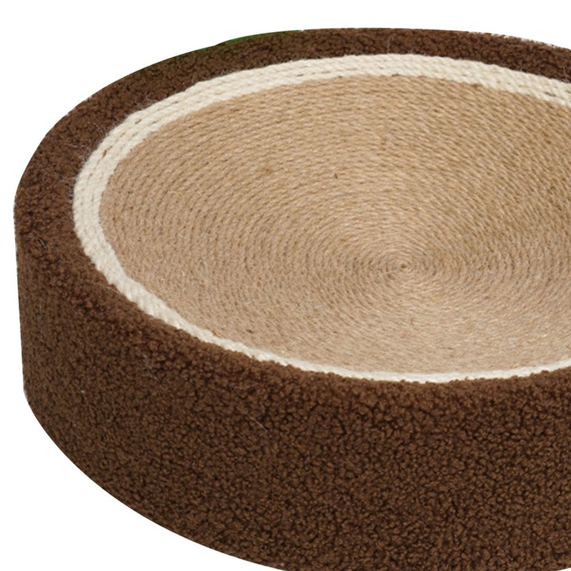 Round Cat Scratch Bowl Scratch Resistant Comfortable Sisal Lasting Cat