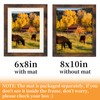 AEVETE Picture Frame 8x10 Dark Brown Photo Frames Rustic for