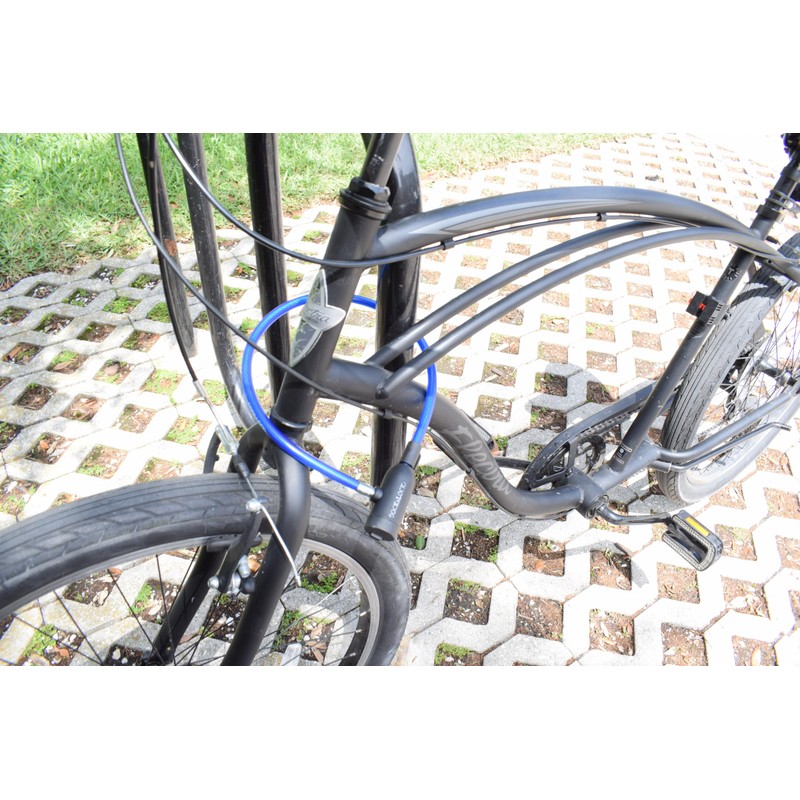 DocksLocks Bike Cable Lock Set with Key Lock, Mounting Bracket,