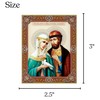 Needzo Saints Peter and Fevronia Orthodox Icon, Gold Foil Wooden