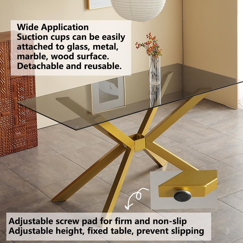 Modern Table Base Gold 29" Metal Dining Table Legs with