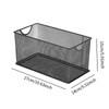 WeiLaiKeQi Countertop Basket CD Storage Box Organizing Rectangle Mesh Open