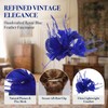 Luxshiny Royal Blue Fascinator Hair Clip 14 cm