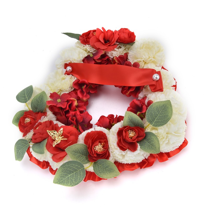 Artificial Heart Shaped Wreaths Wedding Wreaths Fake Flowers Decoration for