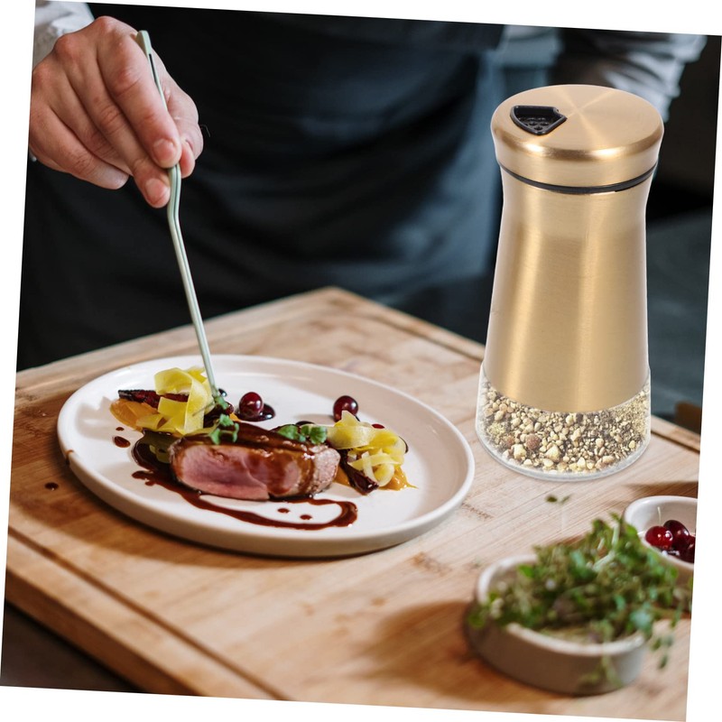 Ciieeo 2Pcs Seasoning Visible Spice Dispenser for Salt Pepper and