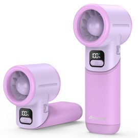 AMACOOL Portable Handheld Turbo Fan丨5 Speed Foldable Hand Fans丨Max 20 Hours Runtime丨Rechargeable Mini Pocket Cooling Fan for Travel, Outdoor Activities, Gifts for Women