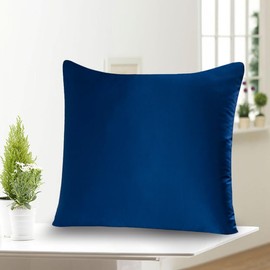 townssilk 100% 19 mm Pure Mulberry Silk Pillowcase for Hair and Skin Health, 1 Piece 65 x 65 cm Size Pillowcase with Hidden Zip 600 Thread Count Dusty Pink