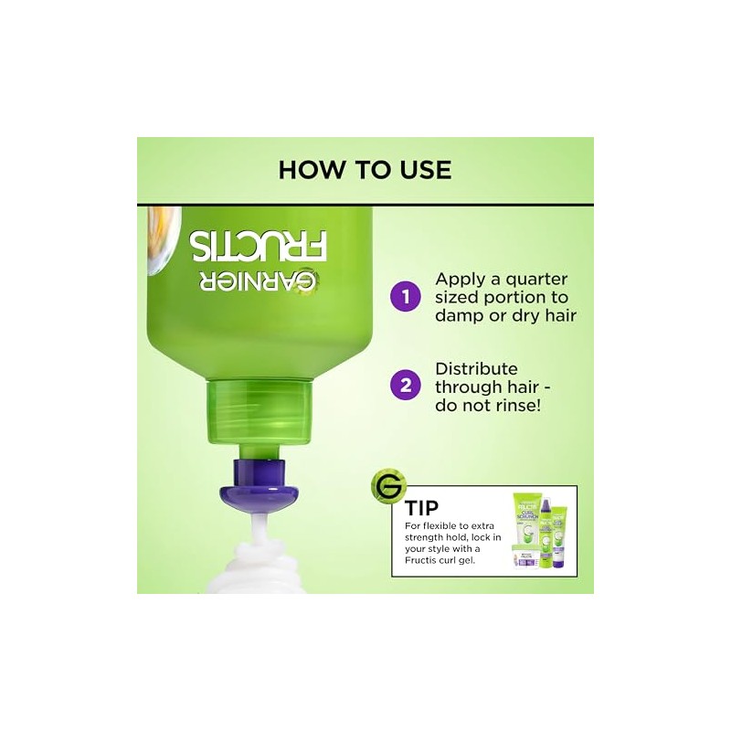 Garnier Hair Care Fructis Curl Nourish Butter Cream Leave-In Conditioner
