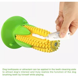 Dog Chew Toy, Durable Corn-Shaped Toy for Teeth Cleaning, Squeaky Toothbrush, Toy for Agressive Chewer - Ideal for Agressive Small and Medium Dogs