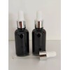Meliars Frasco Gotero 10/30 Ml Negro Bulbo Plata/blanco (30 Pzs)