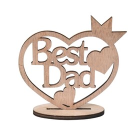 Dad Fathers Day Table Decor Dad Wood Sign Father's Day Centerpiece Father Dad Gifts for Birthday Dad Party Decorations for Home Dad Keepsake Gifts for Daddy Plaque Dad House Warming Gift Dad Supplies