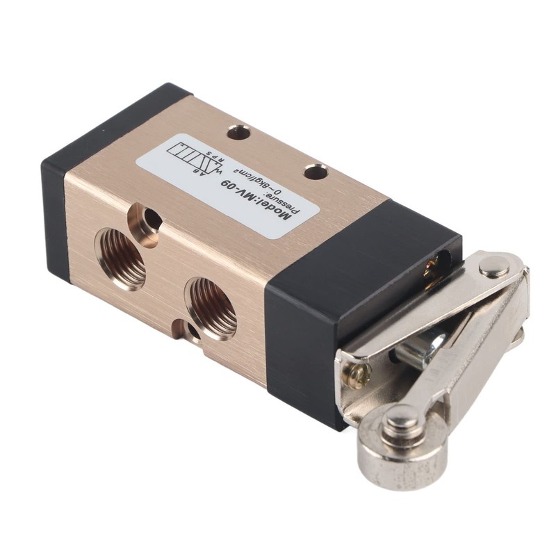 MV-09 Pneumatic Reversing Valve, 2 Positions, 5 Way Roller Lever,