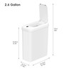 EKO Automatic Bathroom Trash Can with Lid, 2.6 Gallon Slim