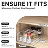 Simple Houseware Pull-Out Cabinet Sliding Basket Organizer, 17.2" D x