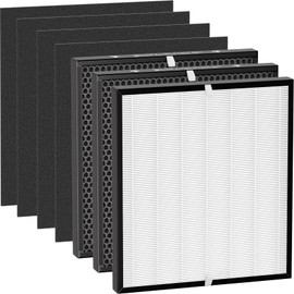 3000 Replacement Filter Set Compatible with 3000,3000M, 3000Pro Air Purifier, with 1 Ultra Filter, 2 Activated Carbn and 4 Extra Carbn Pre-Filters