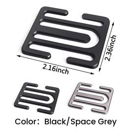 2PCS Metal Seat Belt Adjuster Seatbelt Clip, Car Seat Belt Adjuster for Kids Upgraded Seat Belt Clips, Suitable for Adults, Kids, Pregnant Woman And The Elderly, Car Seat Belt Accessories for Kids