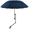 XLINGZA UPF 50+ Beach Umbrella with Adjustable Universal Clamp