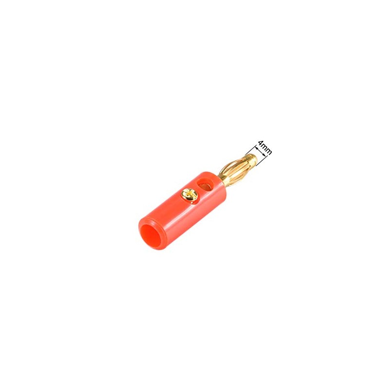 sourcing map 6 Pieces 4 mm Banana Plug Speaker Cable