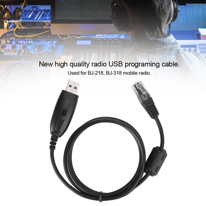 Walkie Talkie 8‑Pin USB Programming Cable for BAOJIE BJ‑218 Write
