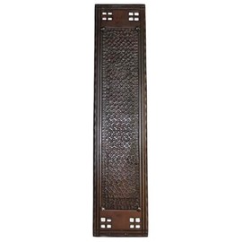 The King's Bay Arts and Crafts Push Plate or Mission Bronze Commercial Hardware