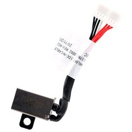 Deal4GO DC Power Jack Cable Harness Connector Replacement for Dell Inspiron 13 5368 5378 7353 7347 7348 7352 7368 15 5568 17 7778 0PF8JG 450.07R03.0002