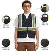 A-KSAFETY High Visibility Security Vest for Security Guards, Safety Workers,
